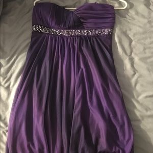 Purple homecoming dress